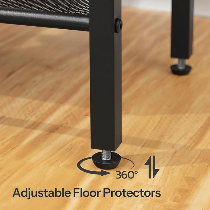 HOOBRO Side Table with Charging Station and USB Port, Small End Table - Image 8