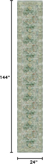 Madane Washable Runner Rugs 2x12 Long - Image 2