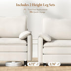 Vesgantti Large Modular Sectional Sofa, Big Comfy Cloud Couch - Image 3