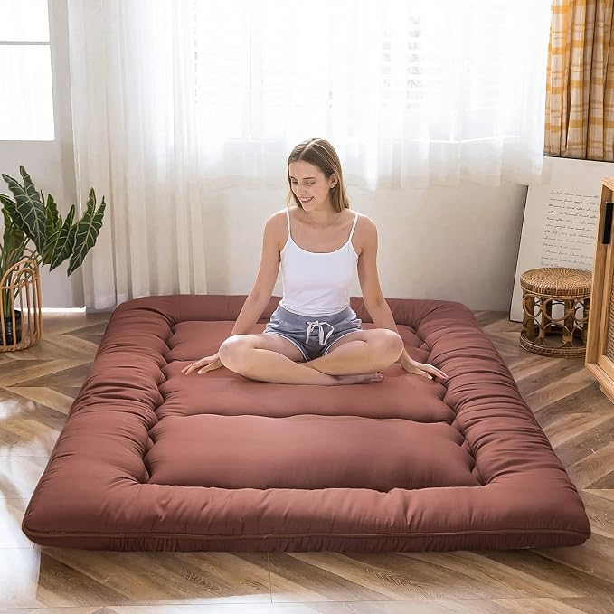 MAXYOYO Japanese Floor Mattress Futon Mattress, Thicken Tatami Mat Sleeping Pad - Image 6
