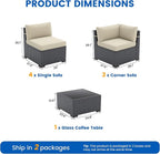 Patio Furniture Sets, 7-Piece Outdoor Patio Furniture - Image 8