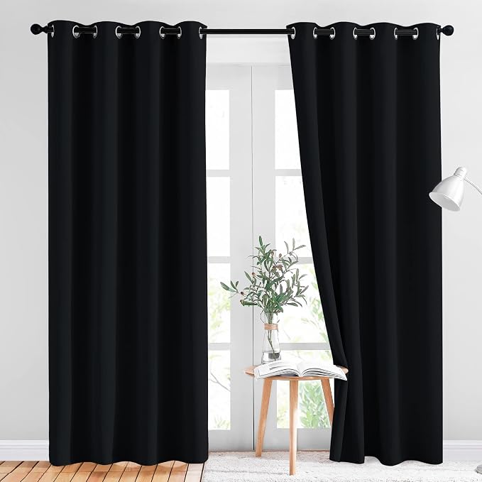 NICETOWN Black Out Curtains for Bedroom 84 inches Long by NICETOWN