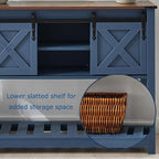 Blue Farmhouse Entryway Table, Rustic Hallway Table - Image 5