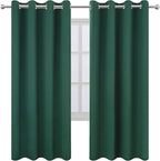 Dark Green Thermal Blackout Curtains/52 x 72 Inch/Set of 2 Panels Room - Image 2
