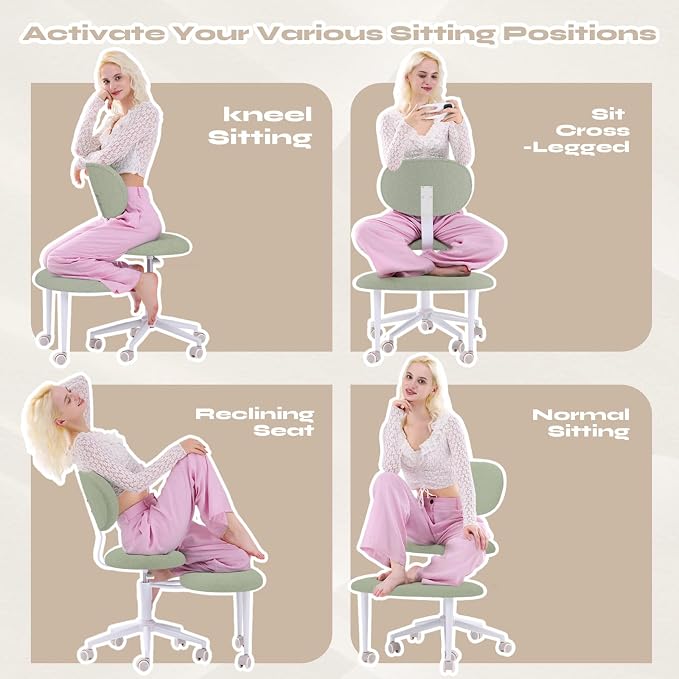 Pinmoco Ergonomic Cross Legged Office Chair - Image 7