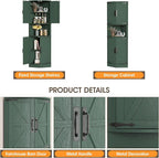 Vabches 64.8" Tall Farmhouse Corner Cabinet - Image 4