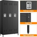 Metal Locker Storage Locker, Assemble Required - Image 7