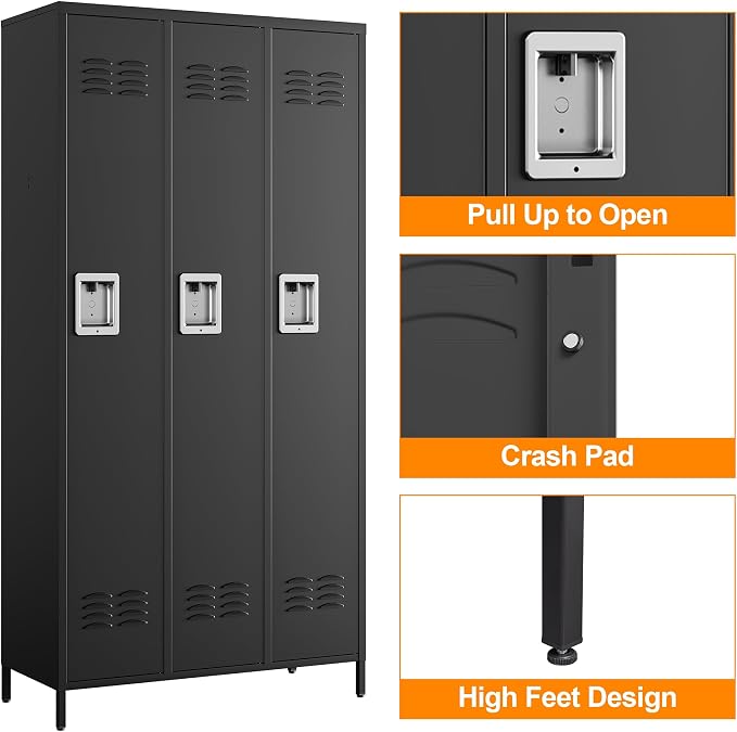 Metal Locker Storage Locker, Assemble Required - Image 7