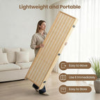 8 Panel Room Divider and Extra Wide Folding Privacy Screen, Bamboo Room Divider - Image 5