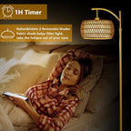 eyassi Arc Floor Lamp with 3 Color Temperatures, LED Gold Floor Lamp with - Image 7