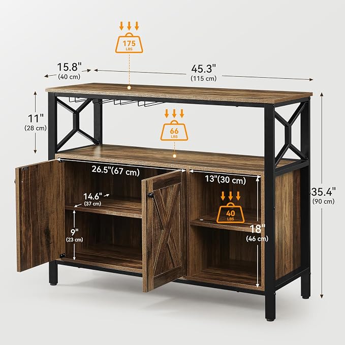 BedsPick 45.3" Buffet Cabinet - Image 2