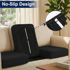 Smiry Waterproof Patio Cushion Covers, Stretch Outdoor Furniture Covers | Couch - Image 4