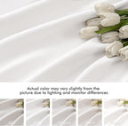 MIULEE Pure White Back Tab Blackout Curtains 52x102 Inch Long 2 Panels Set | - Image 8