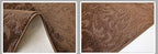 Custom Length Hallway Runner Rug, Slip Resistant, Floral Brown, 26 Inch X 22 - Image 5
