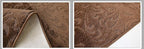 10 FT Long Non-Slip Washable Brown Carpet Runner Rug - Image 5