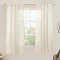 63 Inch Semi Sheer Linen Curtains by LAMIT