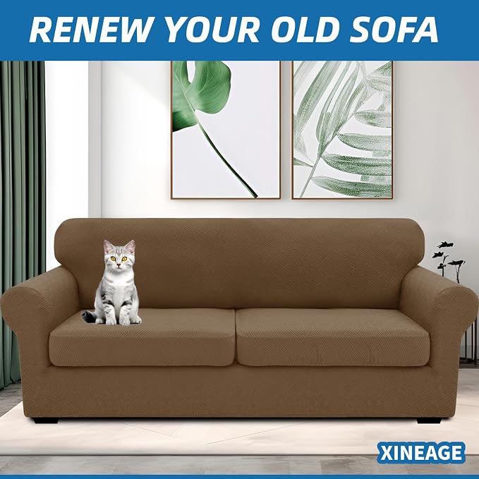 XINEAGE New 3 Pieces Couch Covers - Image 4