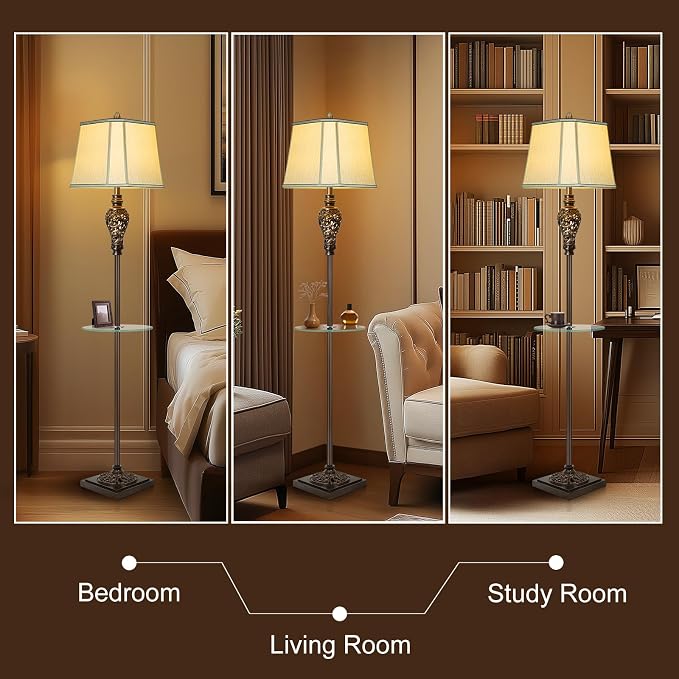 Rustic Floor Lamp for Living Room - Image 4