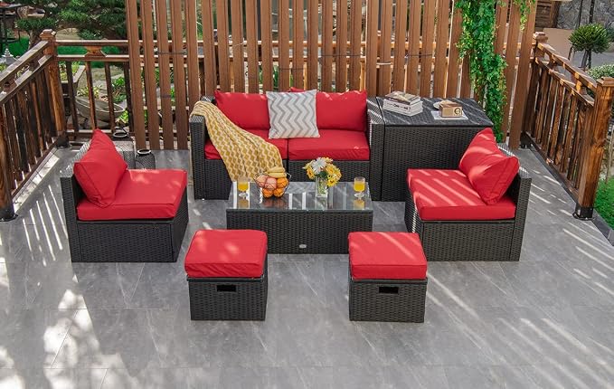 Tangkula 8 Pieces Patio Furniture Set - Image 3