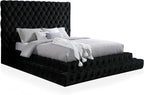 Furniture of America Sable Fabric Upholstered Step Up King-Size Platform Bed - Image 8