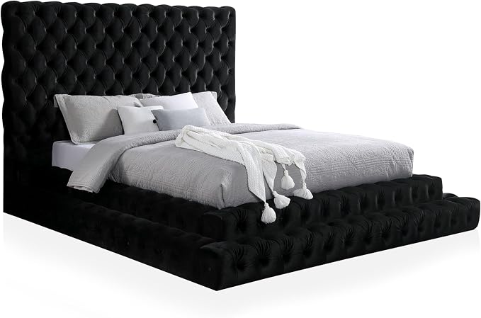 Furniture of America Sable Fabric Upholstered Step Up King-Size Platform Bed - Image 8