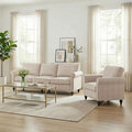 2 Piece Living Room Sofa Sets, Modern 3 Seater Sofa and Armchair Sets, Linen by RedefiningHomeComfort