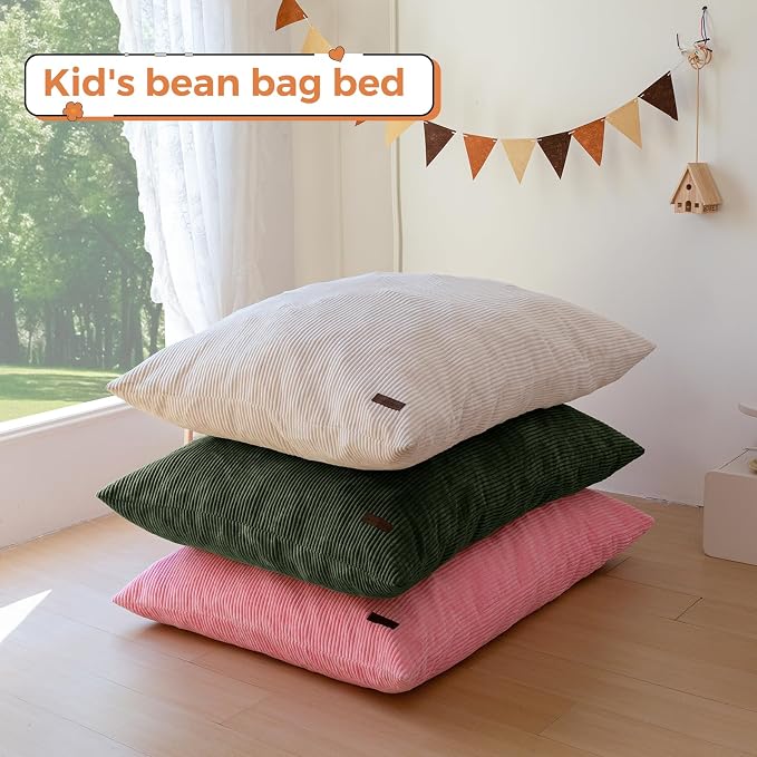 MAXYOYO 3 in 1 Kids Bean Bag Chair Couch, Convertible Chair Folds from Bean Bag - Image 4