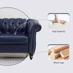 QHITTY 3 Piece Living Room Set, Sectional Chesterfield Sofa Chair Contemporary - Image 6