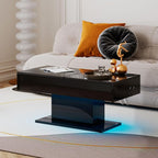 HedoAjim Black LED Coffee Table - Image 7