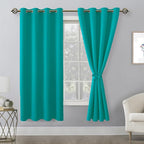 Blackout Curtains for Bedroom, Peacock Teal, 52 x 63 Inch, 2 Panels | Thermal - Image 8