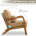 Karl home Mid-Century Modern Accent Chair, Living Room Chairs - Image 5