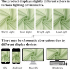 Light Green Sheer Curtains 90 Inches Long 2 Panels, Modern Light Filtering - Image 8