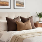 MIULEE Decorative Linen Lumbar Pillow Cover 12x20 Inch Brown | Fall Autumn Boho - Image 4