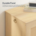 HOOBRO Storage Bench, 43.3" Toy Box, Rattan-Like Storage Chest, Sturdy Entryway - Image 8