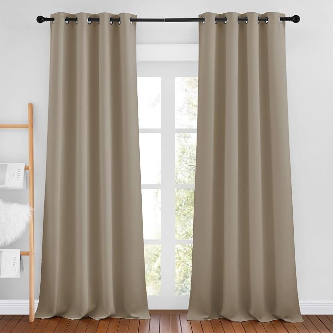 NICETOWN Taupe Blackout Curtains & Drapes by NICETOWN
