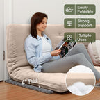 ZonLi Japanese Floor Futon Mattress Twin Size 75"x 39", 100% Cotton Cover 4'' - Image 2