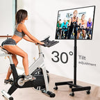 Perlegear Rolling TV Stand, Mobile TV Stand on Wheels - Image 3