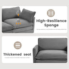 ROWHY 112'' Modular Sectional Cloud Couch - Image 5