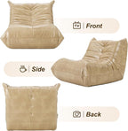 Hobestluk Giant Bean Bag Chair Lazy Floor Sofa, Memory Foam Fireside Sofa - Image 7