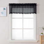 Chyhomenyc Black Sheer Valances by Chyhomenyc