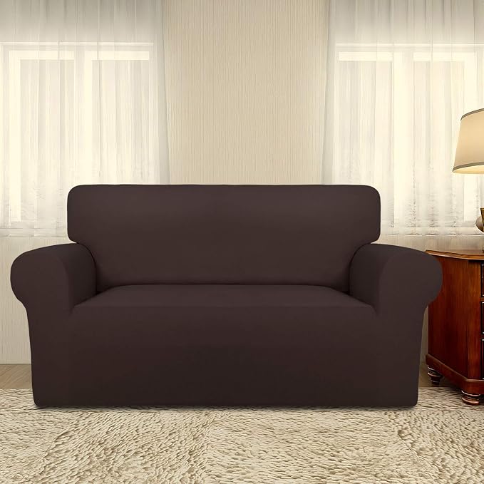 PureFit Stretch Loveseat Covers Fleece Couch Covers - Image 2