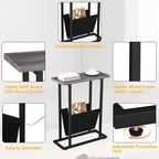 Yusong Narrow Side Table for Small Spaces, Small End Table - Image 7