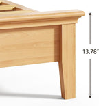 Lifezone Wood Queen Bed, Solid Wood Bed - Image 2