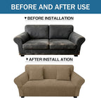 Loveseat Slipcover with 2 Pillow Cover - Image 8
