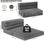 JUIKURY Folding Sofa Bed, Convertible Sleeper Chair - Image 2