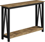 ChooChoo Farmhouse Console Table, Rustic Vintage Narrow Sofa Table - Image 3