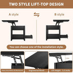 SYESWAY 42'' Lift Top Coffee Table, 4-in-1 Multifunctional Lift Coffee Table - Image 4
