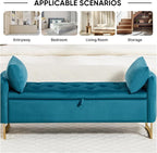 48" End of Bed Bench, Modern Storage Benches - Image 5