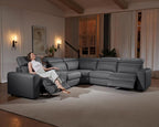 AMERLIFE Power Recliner Sectional Sofa - Image 6