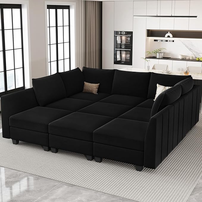 Belffin Large Modular Sectional Sofa Sleeper Couch by Belffin
